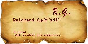 Reichard Győző névjegykártya