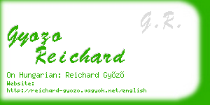 gyozo reichard business card